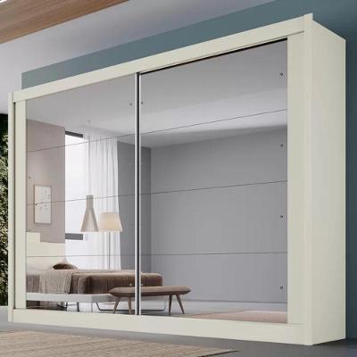 Guarda Roupa Casal Espelhado 2 Portas 4 Gavetas Creta Europa