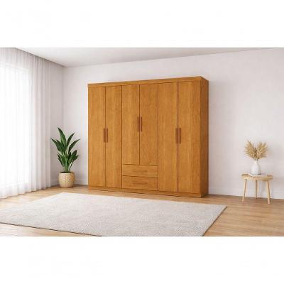 Guarda Roupa Com 6 Portas 2 Gavetas Platinum -grand Line