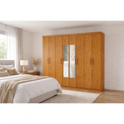 Guarda Roupa 8 Portas Espelho Central Gran Prime-grand Line
