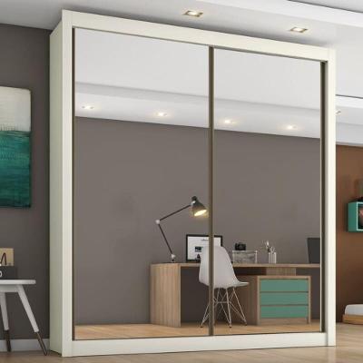 Guarda Roupa Espelhado 2 Portas 4 Gavetas - Zurique Europa