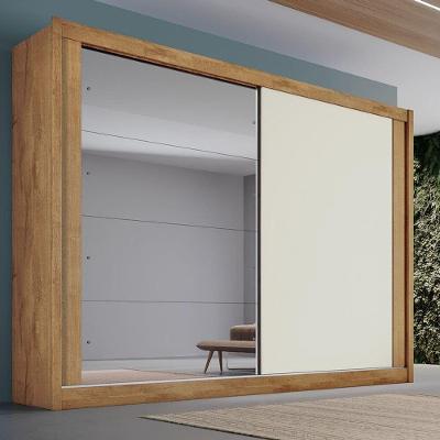 Guarda Roupa Casal Espelho 2 Portas 4 Gavetas Creta Europa