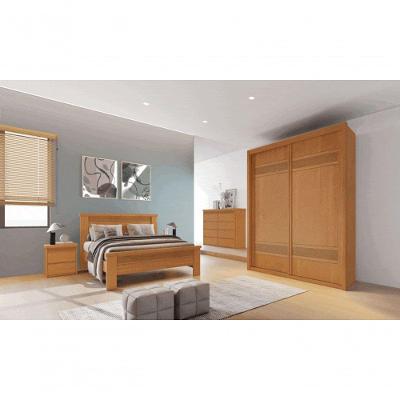 Guarda Roupa Solteiro 2 Portas 3 Gavetas - Pietro - Bettio