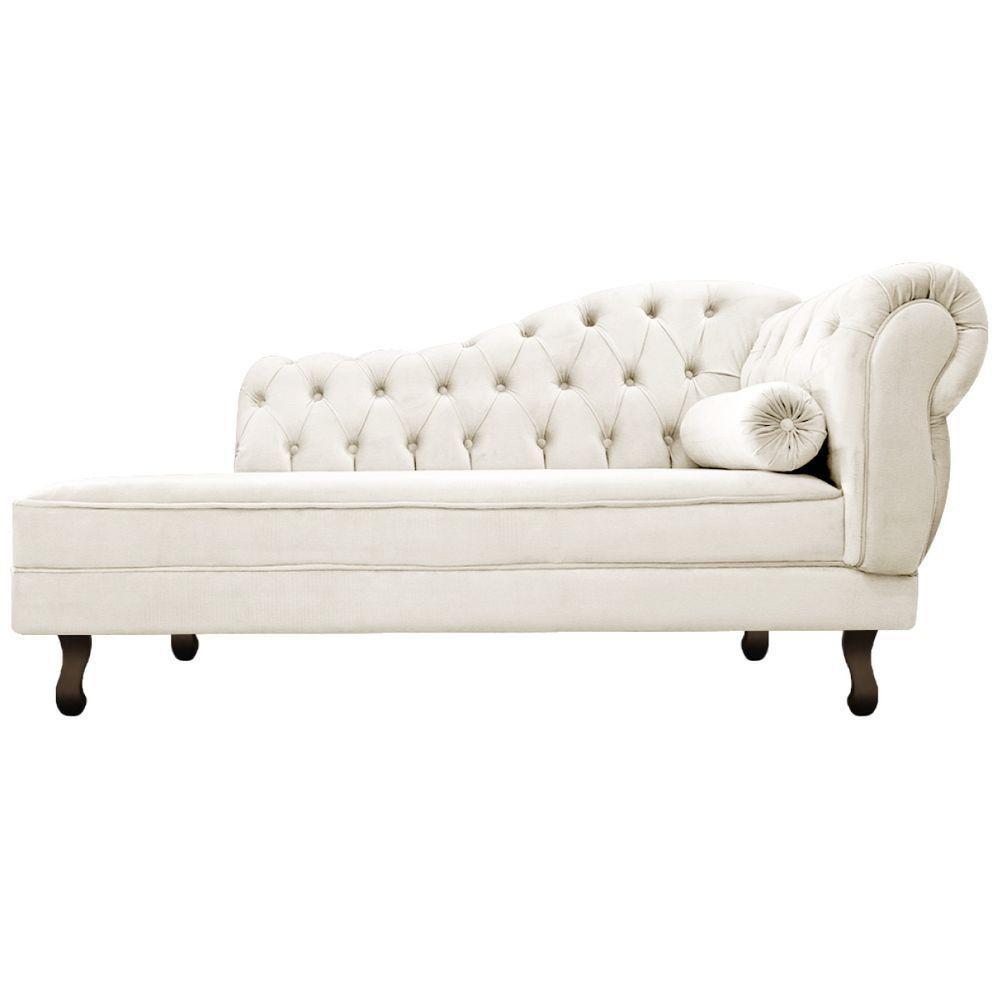 Kit Diva Recamier Diana 130cm Lado Esquerdo E 02 Poltronas Classic ano -   Bege - 2