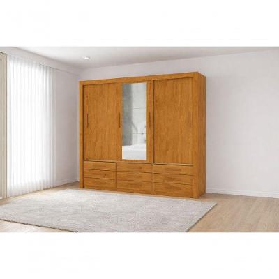 Guarda Roupa Espelho 3 Portas 9 Gavetas Imperium -grand Line