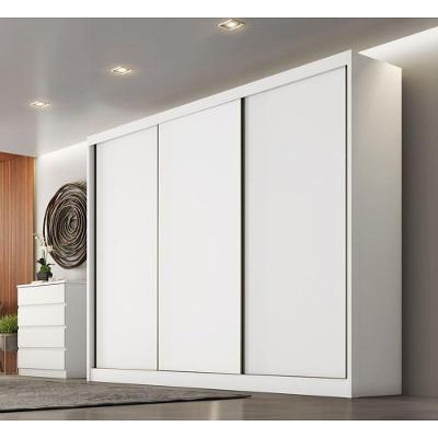Guarda Roupa Casal 3 Portas 4 Gavetas - Arezzo Plus-branco - Móveis Novo Horizonte