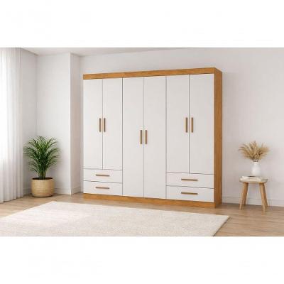 Guarda Roupa 6 Portas 4 Gavetas Allure -grand Line