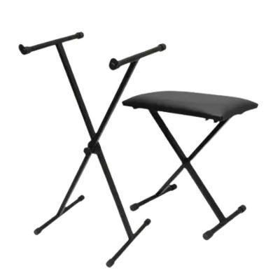 Kit Para Teclado Modelo Sx ? Suporte + Banqueta Em X Saty