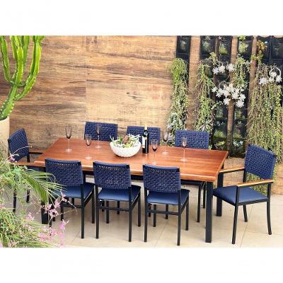 Conjunto 8 Lugares Externa 2,0x0,90m Brisa Náutica - Solare