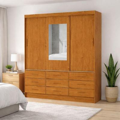 Guarda Roupa 9 Gavetas 1 Espelho Central Sunset-grand Line