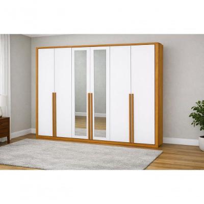 Guarda Roupa 6 Portas 6 Gav Com Espelho Living -grand Line
