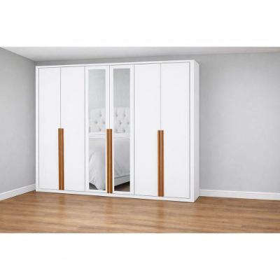 Guarda Roupa 6 Portas 6 Gav Com Espelho Living -grand Line
