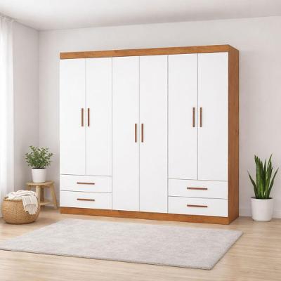 Guarda Roupa 6 Portas 4 Gavetas Allure -grand Line