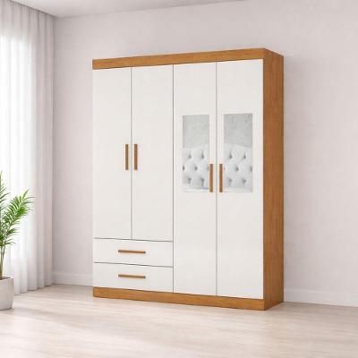 Guarda Roupa 4 Portas 2 Espelhos Centrais Allure -grand Line