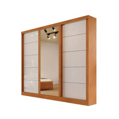 Guarda-roupa 3 Portas 4 Gav - Capri-nature-off - Bianchi