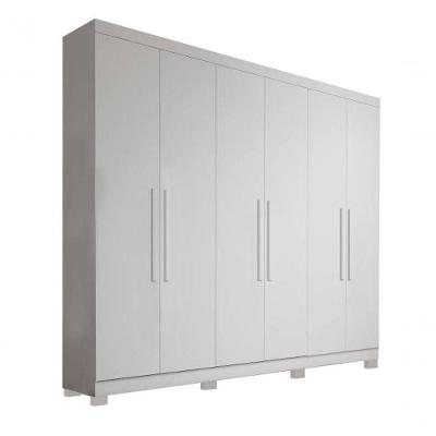 Guarda-roupa 6 Portas 2 Gav- Sergipe-branco - Bianchi