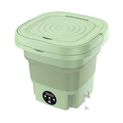 Mini Maquina De Lavar Roupas Dobrável Portátil 6,5 Litros - Economia De Espaço E Eficiência verde