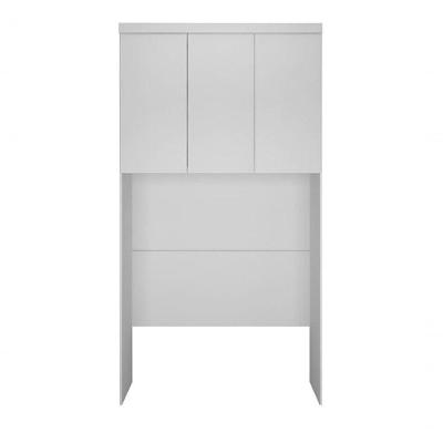 Modulado Aéreo Solteiro 3 Portas - Rizon-branco - Móveis Novo Horizonte