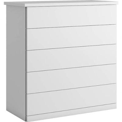 Cômoda 5 Gavetas Telescópicas - Capri-branco - Bianchi