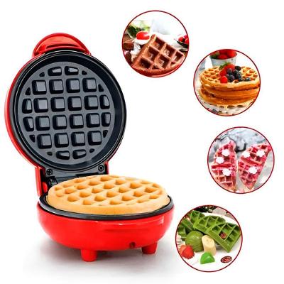Máquina Waffle Mini Elétrica Lanches Diversão 110V - Pequena, Potente E Fácil De Limpar