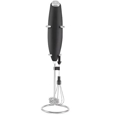 Mini Mixer Portátil 3 Velocidades com Suporte e 2 Pontas Preto para Uso Doméstico