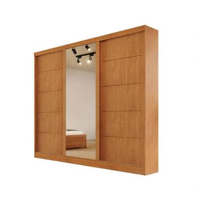 Guarda-roupa Solteiro Espelho 4 Gavetas - Capri Bianchi
