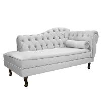 Kit Diva Recamier Diana 160cm Lado Esquerdo e 02 Poltronas Julia ano Branco - 5