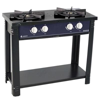 Fogão Industrial Venâncio A Gás Bravo 2 Bocas Azul Esmaltado Br2baz