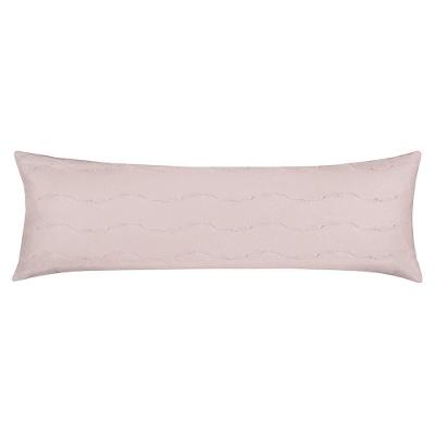 Porta Travesseiro Body Pillow Altenburg Malha Fio Penteado 100% Algodão Rosé Natural