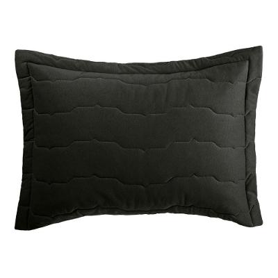 Porta Travesseiro Altenburg Malha Fio Penteado Preto Primitivo