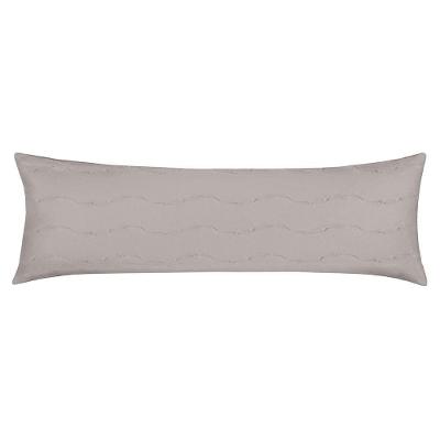 Porta Travesseiro Body Pillow Altenburg Malha Fio Penteado 100% Algodão Cinza Platinum
