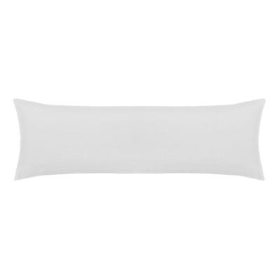 Fronha Super Body Pillow 50cm em 100% Poliéster para Travesseiro Alongado Branco Altenburg