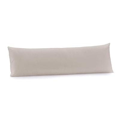 Fronha Body Pillow Algodão Lux 200 Fios 40cm X 1,30m Cinza Inspiração Altenburg