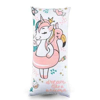 Fronha Para Body Pillow Infantil Altenburg Mundo Kids 30cm X 65cm Unicorn Party