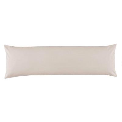 Fronha Body Pillow Altenburg Percal 180 Fios Neutral 40cm X 1,30m Cinza