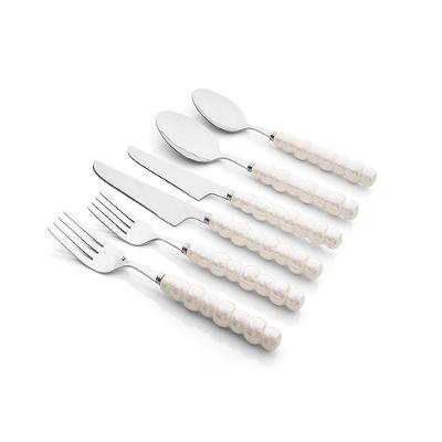 Conjunto De Talheres Copa E Cia 36 Peças Garbo Dots Silver