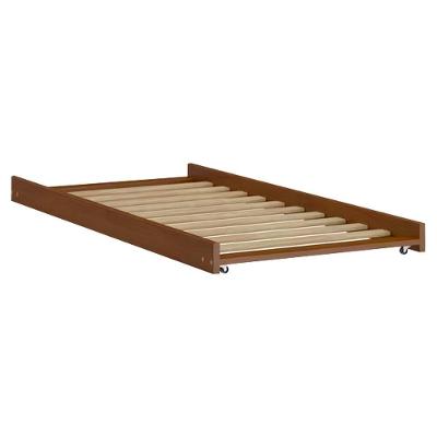 Cama Auxiliar Solteiro Madeira Maciça 715ea Castanho Acetinado Marjori Castanho Acetinado
