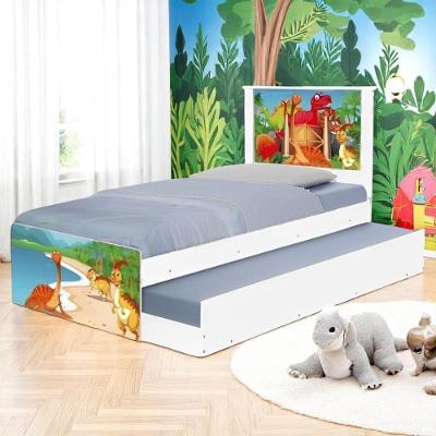 Bi Cama Infantil Solteiro 195cm X 96cm Kmteb Aventura Dino