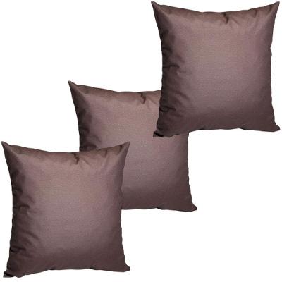 3 Almofadas Cheias P/ Sofá Decorativas Impermeáveis Pequena Marrom