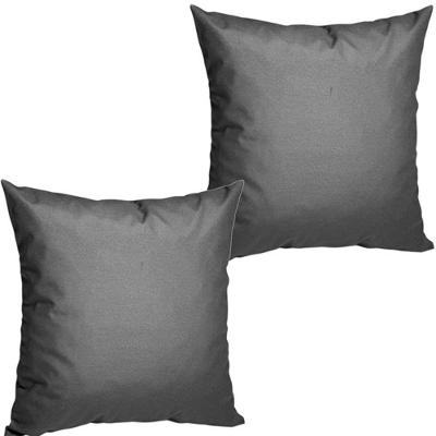 2 Almofadas Cheias P/ Sofá Decorativas Impermeáveis Pequena Grafite