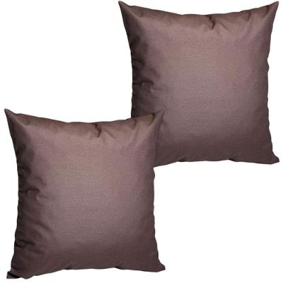 2 Almofadas Cheias P/ Sofá Decorativas Impermeáveis Pequena Marrom