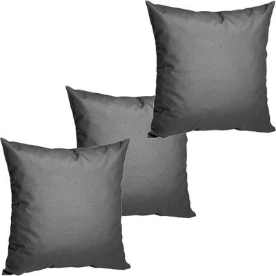 3 Almofadas Cheias Para Sofá Decorativas Impermeáveis Grande Grafite