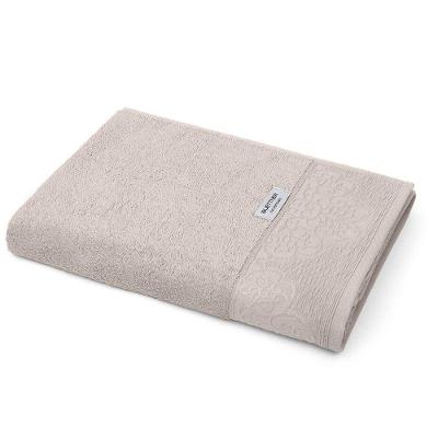 Toalha Avulsa Banho Kazzavip 100% Algodão Nobre Jacquard Limoges 70cmx140m Palha