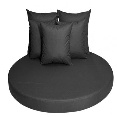 Almofadas Para Sofá Cheias Decorativas, Impermeáveis Trama Preto