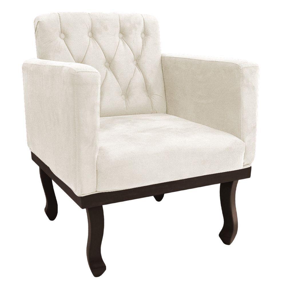 Kit Diva Recamier Diana 185cm Lado Esquerdo e 01 Poltrona Classic Corano Bege - 2