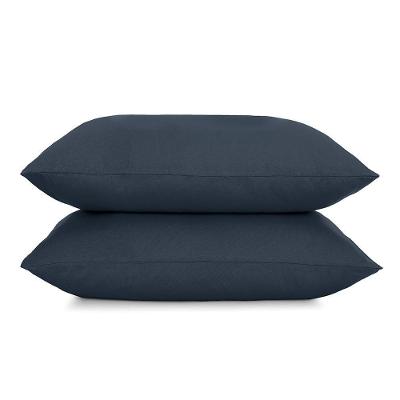 Jogo De Fronha Altenburg 2 Peças Malha Fio Penteado Azul Minimal