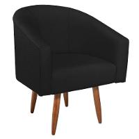 Kit Diva Recamier Heitor 185cm Lado Esquerdo e 02 Poltronas Luiza Suede Preto