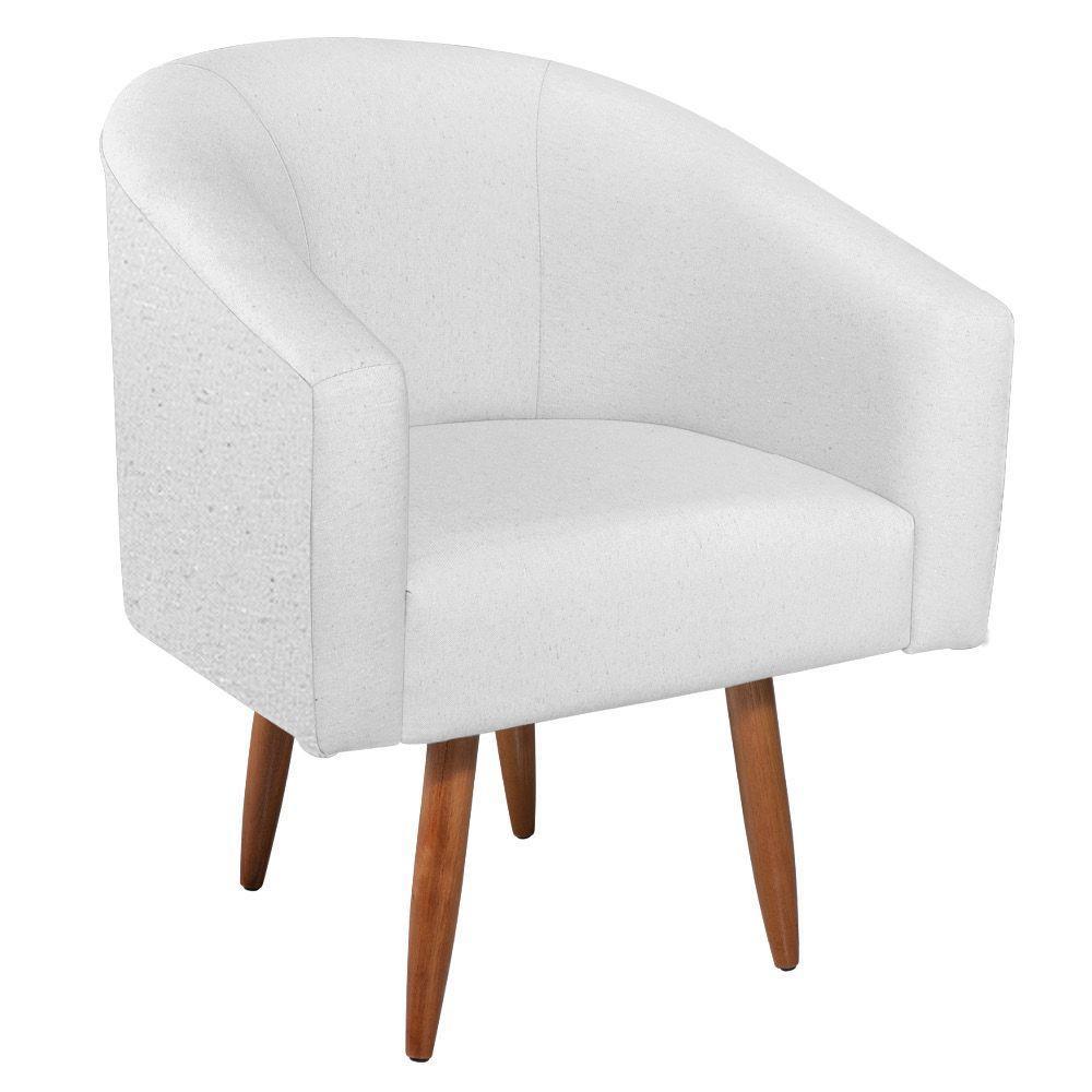 Kit Diva Recamier Heitor 185cm Lado Direito e 02 Poltronas Luiza Suede Branco - 4