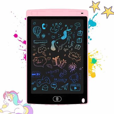 Lousa Mágica Tablet Lcd Rosa De 10" Lousa Mágica Com Botão De Apagar Desenhar E Anotar