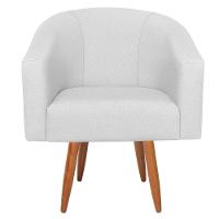 Kit Diva Recamier Heitor 160cm Lado Esquerdo e 02 Poltronas Luiza Suede Branco - 2