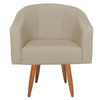 Kit Diva Recamier Heitor 160cm Lado Esquerdo e 02 Poltronas Luiza Suede Bege - 6